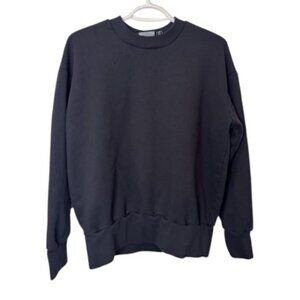 Francois Beauregard black crewneck long sleeve sweater size S